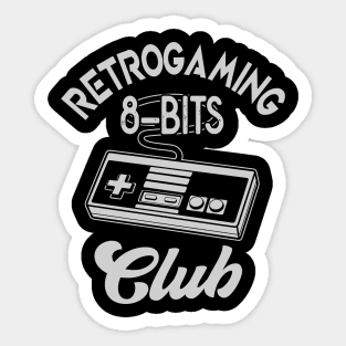 Retrogaming 8-Bits Controller Gamer Gift Sticker